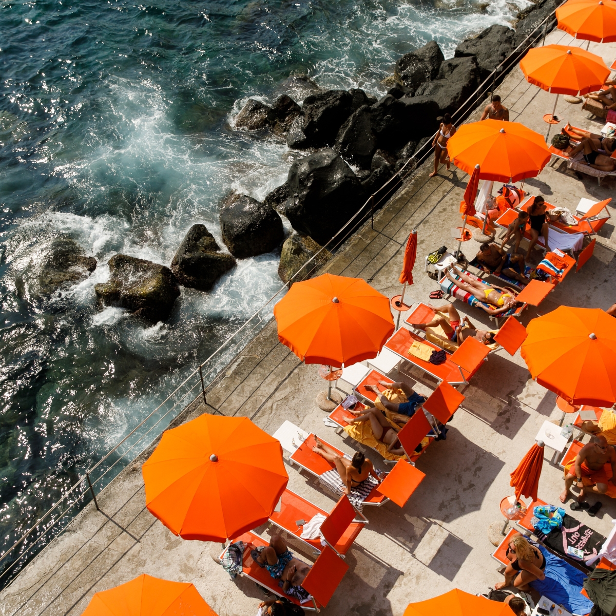 The beach club at Casa Angelina, Amalfi Coast, Italy