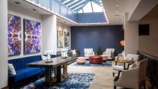 Heathman Interiors Mezzanine at Heathman Hotel