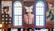 Library Art Wall at Heathman Hotel