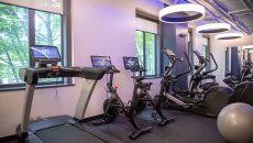 Fitness Center Equipment at Heathman Hotel