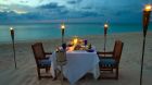 beach dining night