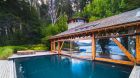 Swimming pool and spa at Las Balsas Gourmet Hotel and Spa, Villa la Angostura, Neuquen, Patagonia, Argentina