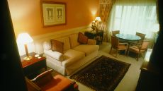 bedroom sitting area