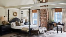 Accommodations Loft Suite Bedroom at White Barn Inn