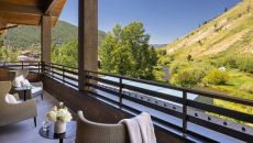 Wildlife Deck overlooking Flat Creek and Saddle Butte at Rusty Parrot Lodge and Spa