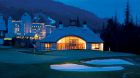 golf clubhouse exterior night