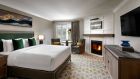 guestroom with fireplace Fairmont Chateau Whistler