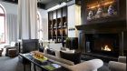 Hotel Le Germain Quebec fireplace interior living room