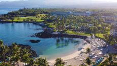 drone overview Fairmont Orchid Hawaii