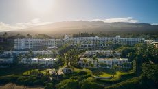 KEA Aerial Sunrise Fairmont Kea Lani Maui