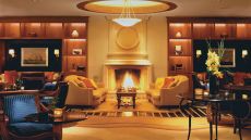 fireplace sitting area