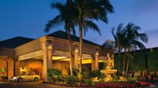 exterior entrance dusk