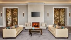 Living Room Fireplace at Park Hyatt Aviara