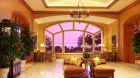Lobby at sunset
