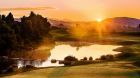 Aviara Golf Club Hole 18 at sunrise