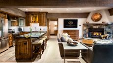 SEL Rm 172 1 LSTH Living Kitchen Side View 23060 Stein Eriksen Lodge