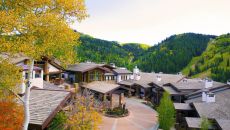 3 SEL Exterior Front Arrival Fall 1 Stein Eriksen Lodge