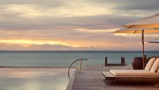 Adult Pool and sea evening COMO Parrot Cay