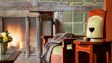 Lobby Fireplace Seating The Lodge at Torrey Pines