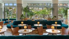 Lobby Lounge at Fairmont Miramar Hotel Bungalows