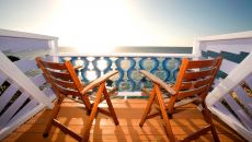 Outdoor seating at The Caves