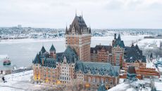 Fairmont Exterior Drone 1 at Fairmont Le Chateau Frontenac