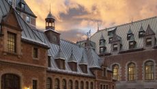 Inner Courtyard at Fairmont Le Chateau Frontenac