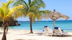 beach umbrella Jamaica Inn