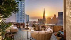 Penthouse terrace Fairmont San Francisco