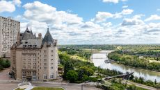 See more information about Fairmont Hotel Macdonald Exterior View  at Fairmont Hotel Macdonald