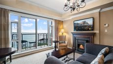 One Bedroom Living Room Viewat Oak Bay Beach Hotel