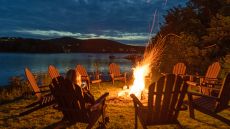 Resto Q Terrasse fireplace night Hotel Quintessence