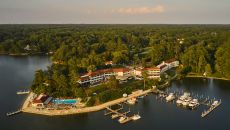 aerial The Tides Inn