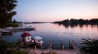 dock sunset