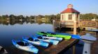 kayaks at dock
