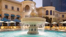 Bellagio Cypress Pool Fountain. at Bellagio