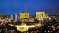 night strip view Bellagio