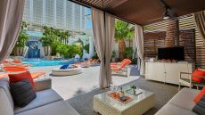 poolside cabana inside