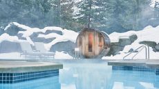 exterior pool winter Four Seasons Whistler