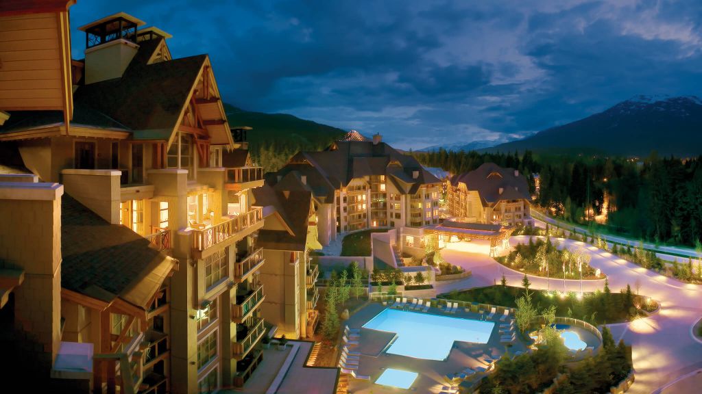 Four Seasons Resort Whistler British Columbia Canada   002400 01 Exterior Night Outdoor Pool 