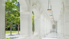 Colonnade Walkway Raffles Hotel Singapore