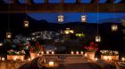 Massage area at night