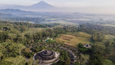 Amanjiwo, Indonesia Property, drone shot Amanjiwo 2024