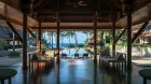 View from lobby to pool