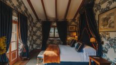 pool cottage house bedroom