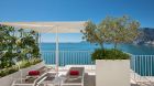 Sun loungers, Amalfi Coast views