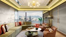 Shangri La Suite Living Room at Island Shangri La Hong Kong
