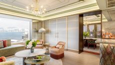 Shangri La Suite Living Room 2 at Island Shangri La Hong Kong