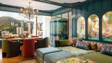 Fairy Garden Themed Family Suite Living Room at Island Shangri La Hong Kong