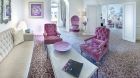 purple white suite